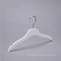 Assessed supplier Pengfei white rubber coated baby wooden suit hanger with clips